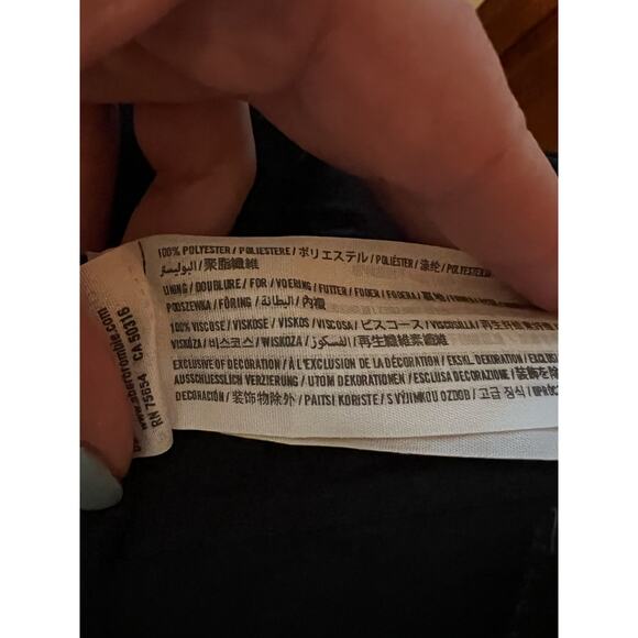 Abercrombie & Fitch Women's Crochet Lace Feminine High Neck Crop Top Black SZ S - Picture 11 of 12